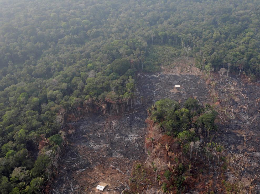 Efectos de los incendios en el Amazonas.