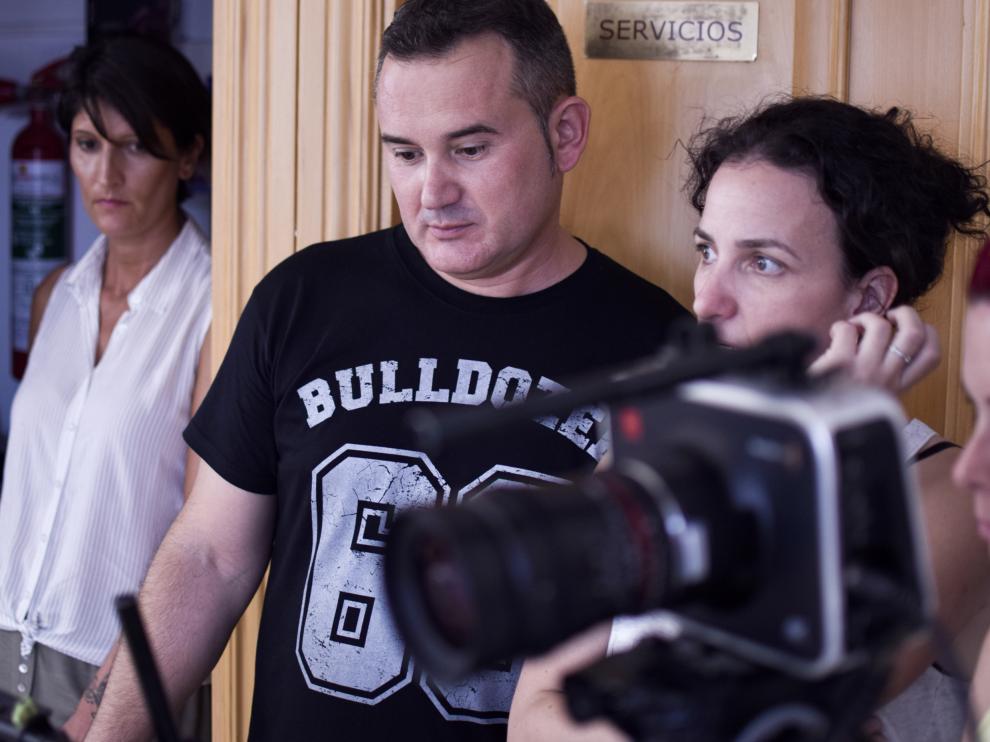 Rodaje del cortometraje 'Mi turno'.