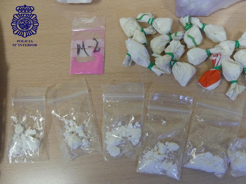 Dos detenido por tráfico de drogas en Zaragoza.