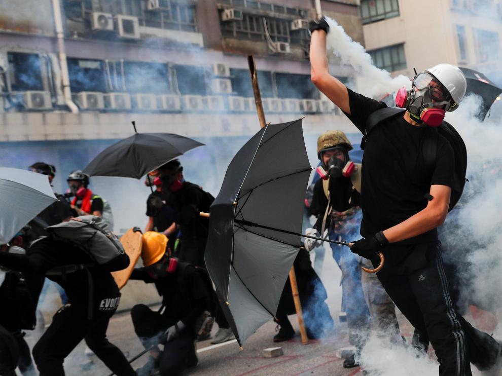 Las protestas continúan en Hong Kong.