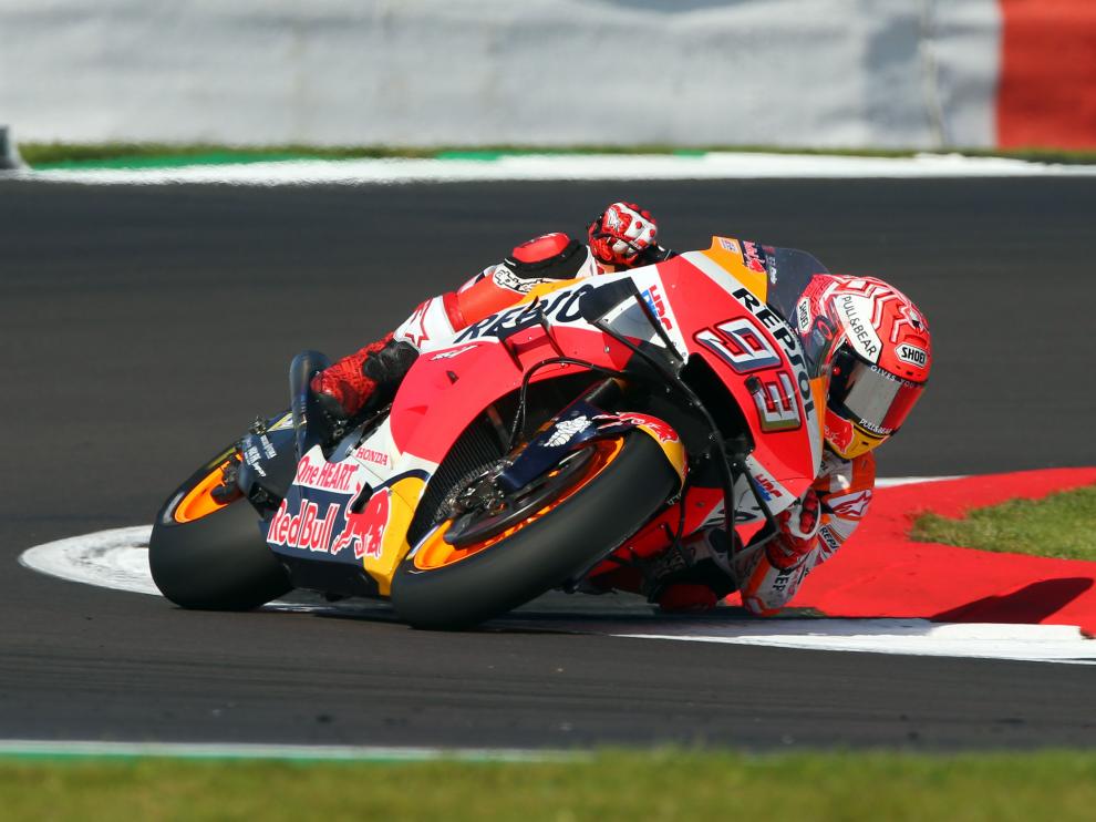 Marc Márquez durante la clasificación de este sábado.