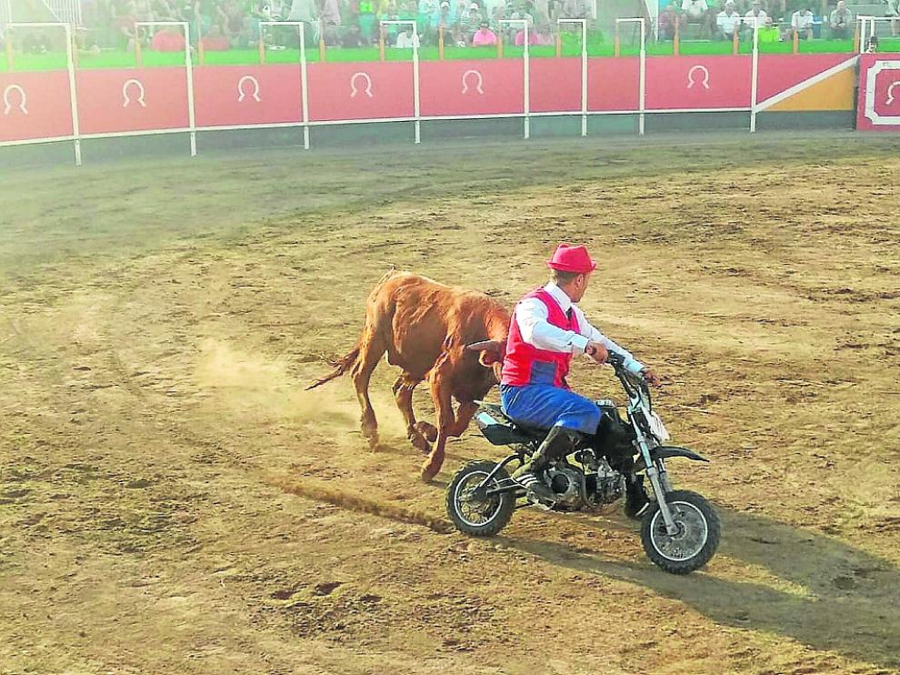 Imagen del espectáculo celebrado este lunes en la plaza de toros.