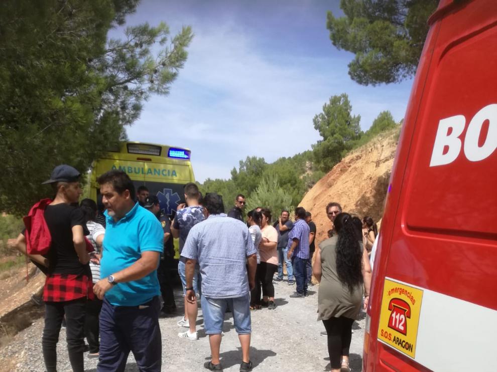 Imagen del operativo de rescate en Santa Bárbara.