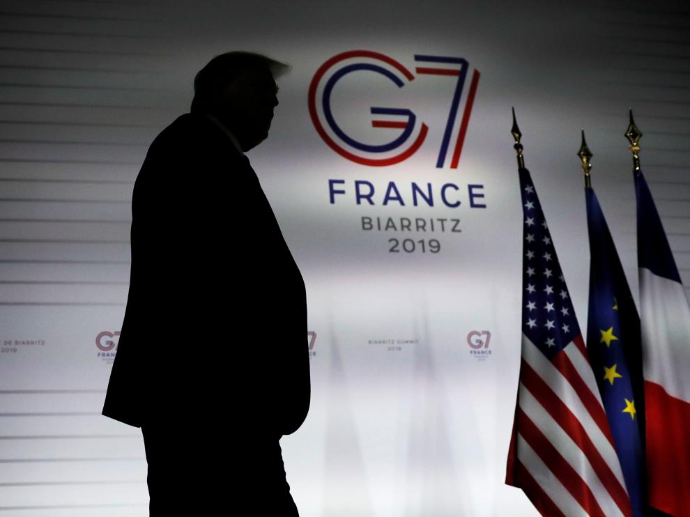 Trump durante la cumbre