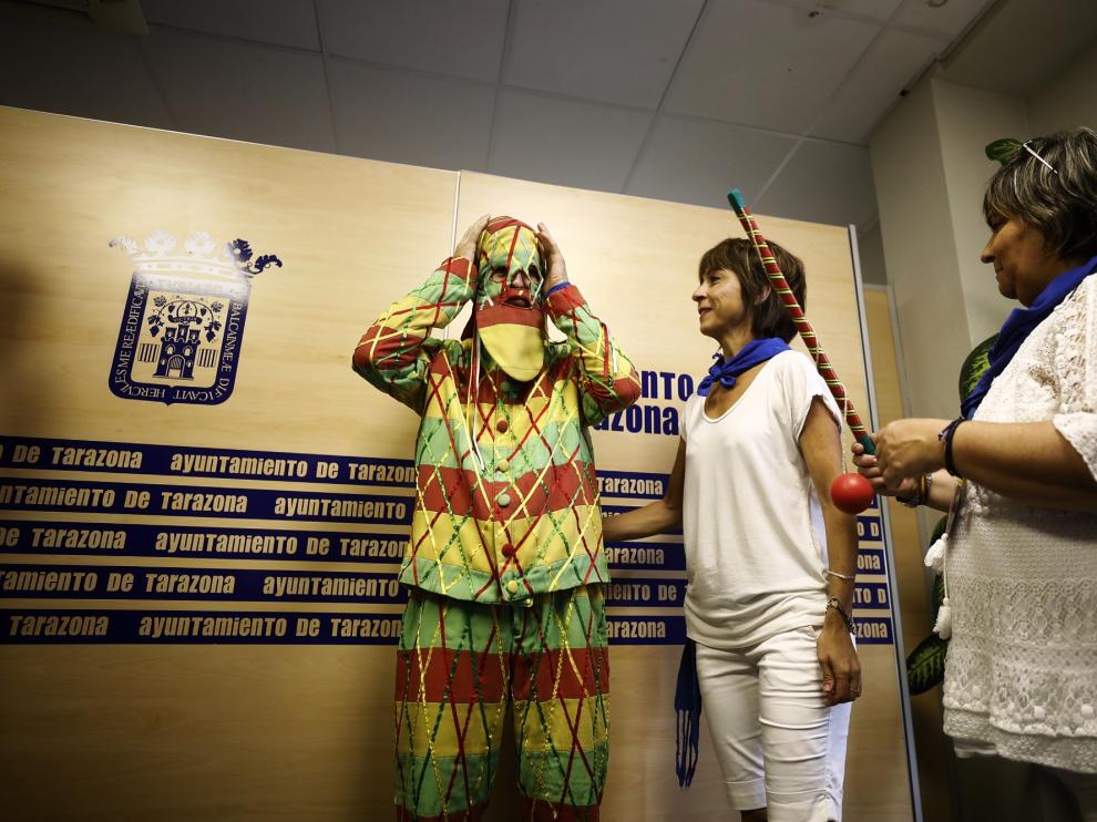 El Cipotegato 2019 minutos antes de salir a las calles de Tarazona