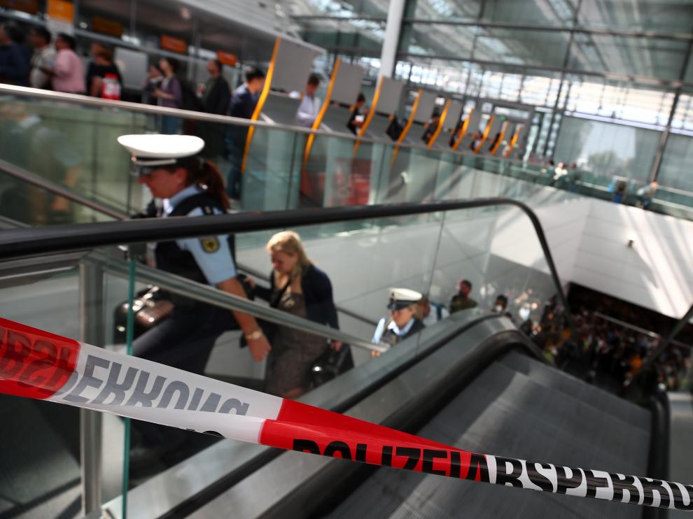 La terminal 2 del aeropuerto de Múnich ha sido acordonada tras la alarma de seguridad.