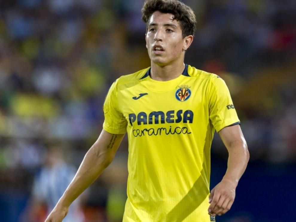 Santiago Cáseres, durante un compromiso del curso pasado con el Villarreal.