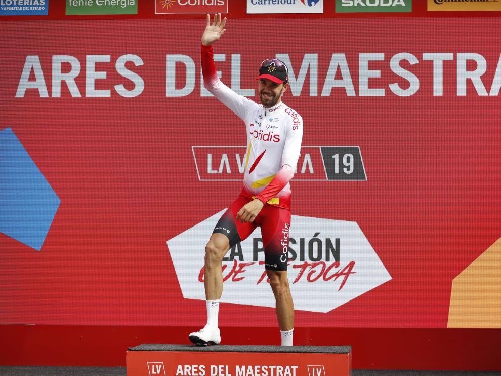 Jesús Herrera celebra su triunfo en el podio