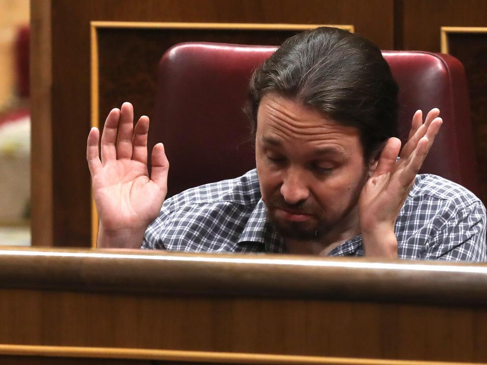 Pablo Iglesias, este jueves en el Congreso
