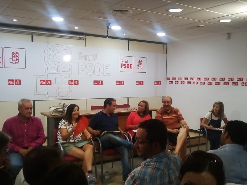Reunión de la Ejecutiva del PSOE en la provincia de Teruel