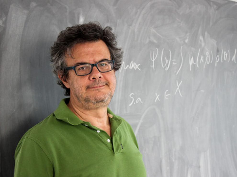 David Ríos en el Instituto de Ciencias Matemáticas.