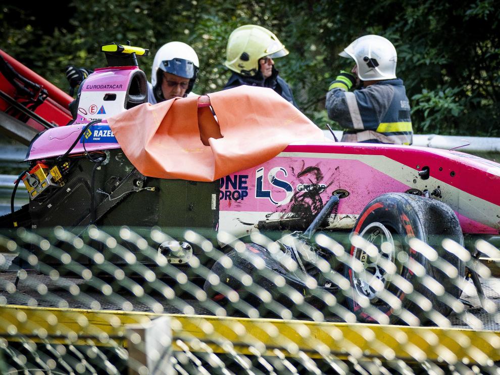 Muere el piloto Anthoine Hubert en un brutal accidente en la F2.