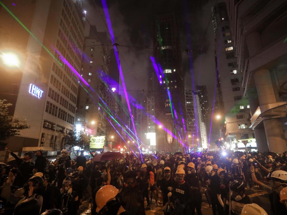 Protestas en Hong Kong.