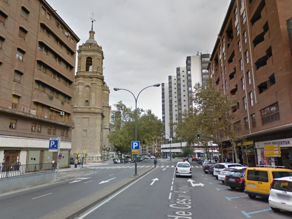 La avenida de César Augusto será una de las vías afectadas por los cortes de agua.