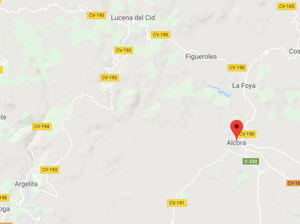 Localización del municipio de L'Alcora, en Castellón