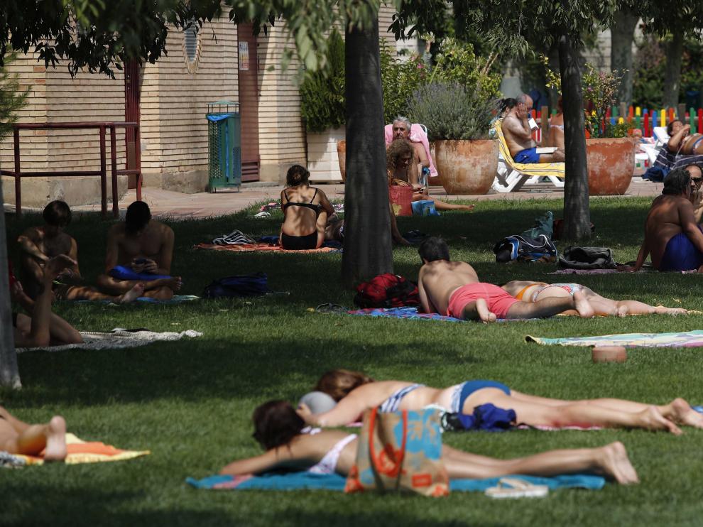 Último día de la temporada de piscinas de verano en Zaragoza.