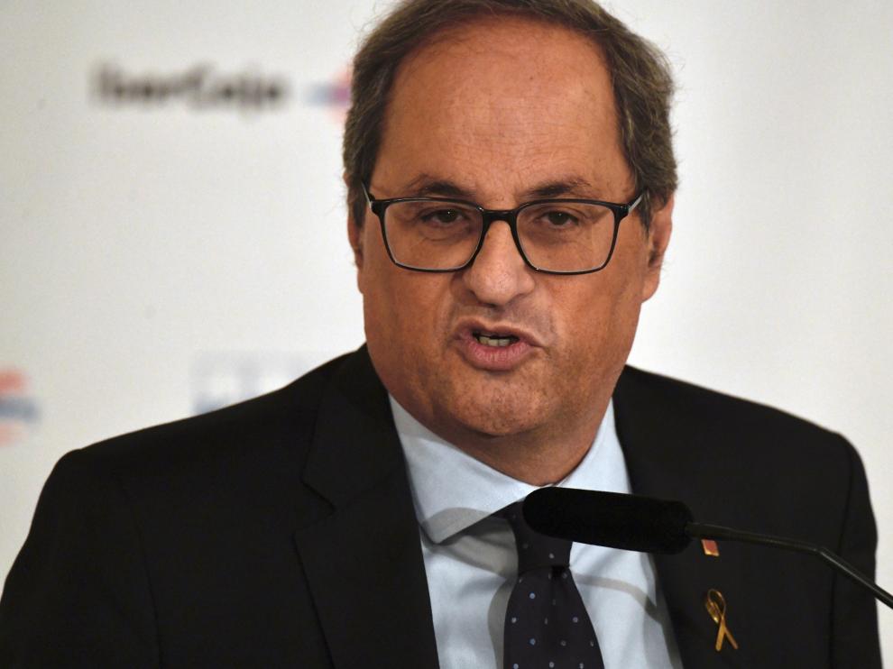 El presidente de la Generalitat de Cataluña, Quim Torra