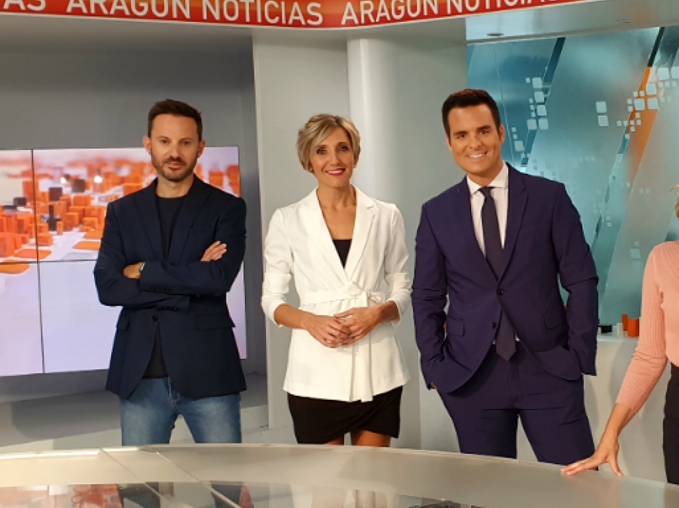 El equipo de Aragón Noticias 1