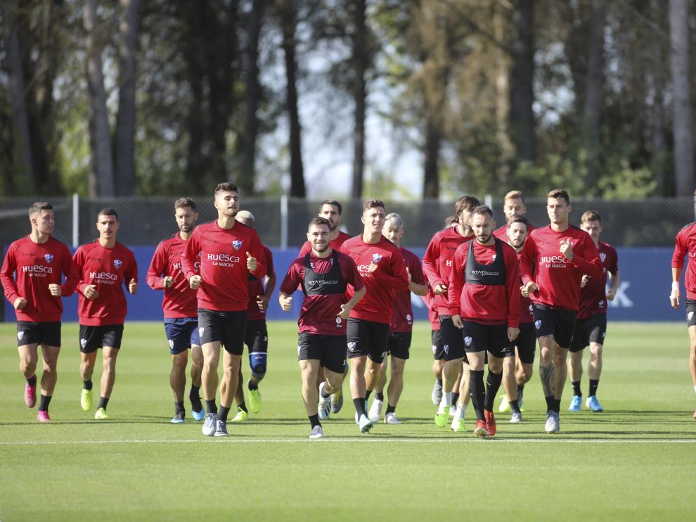 La SD Huesca ha vuelto al trabajo este martes.