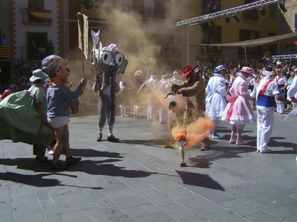 Imagen de las fiestas de Graus. La Mojiganga