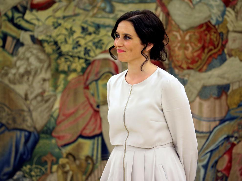 La presidenta de la Comunidad de Madrid, Isabel Díaz Ayuso