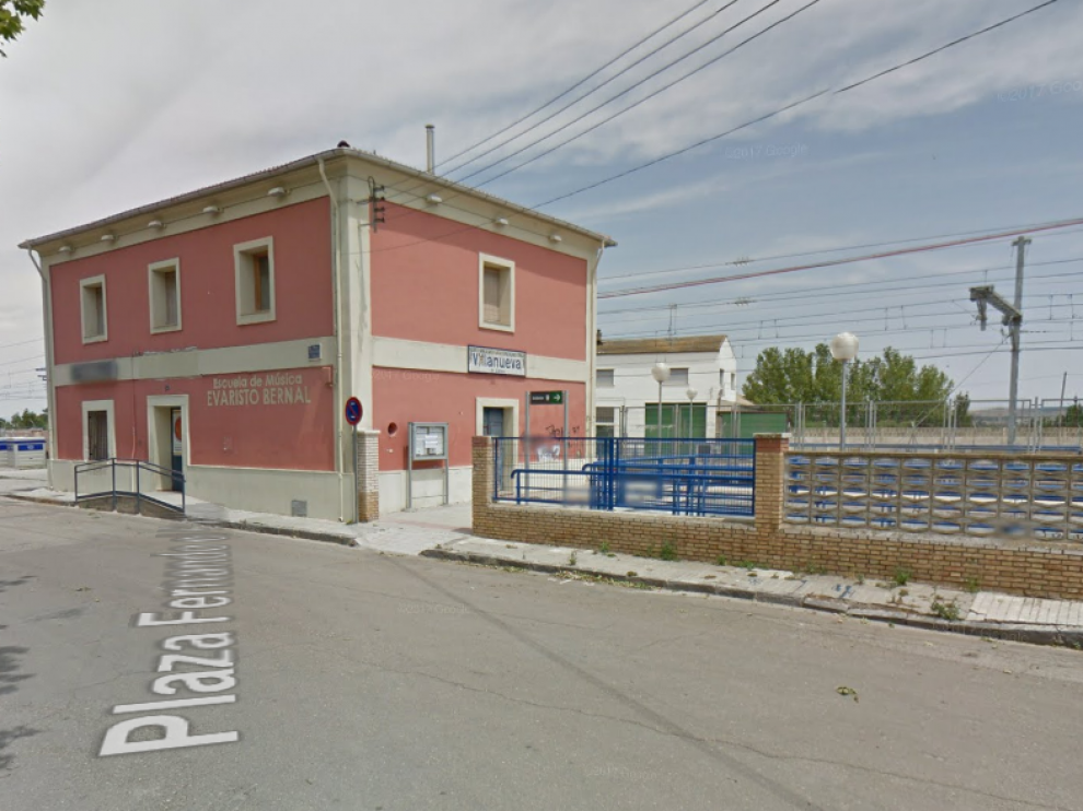 Los jóvenes escondieron las pertenencias robadas en los alrededores de la estación de ferrocarril de Villanueva de Gállego.