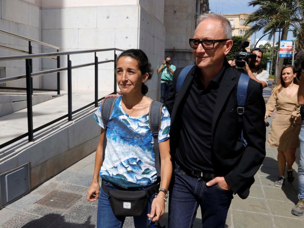 Patricia Ramírez, la madre del niño Gabriel Cruz, a su llegada a la Audiencia de Almería.
