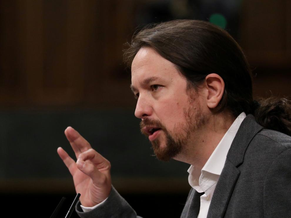 Pablo Iglesias, esta semana en el Congreso de los Diputados.