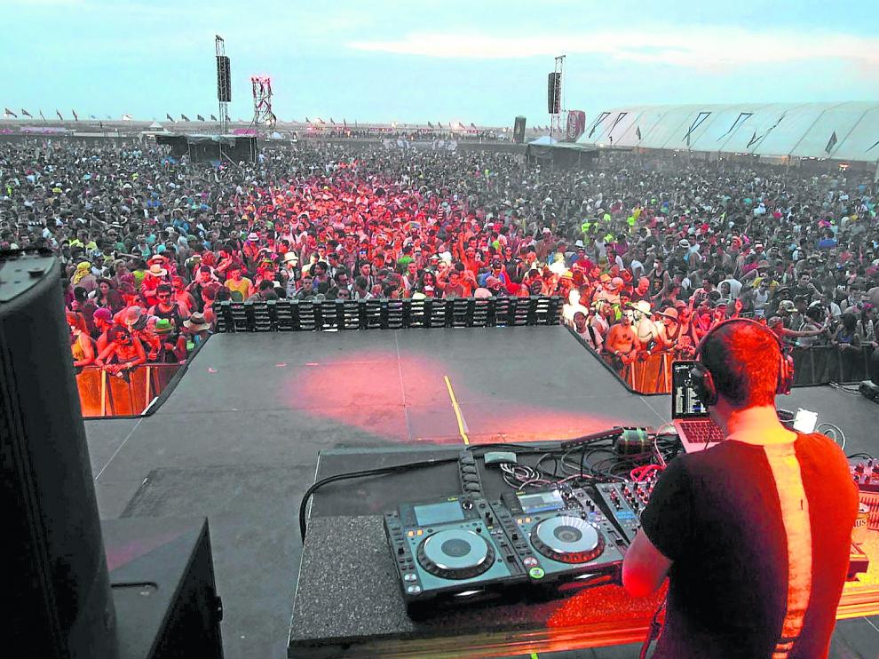 Un momento del Monegros Desert Festival del 2014, el último hasta la fecha
