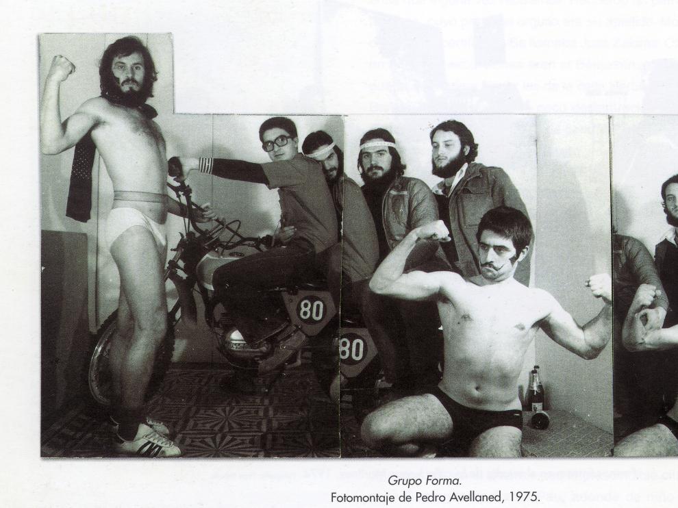 Fotomontaje del Grupo Forma, donde se integró Manuel Marteles, fallecido este martes.