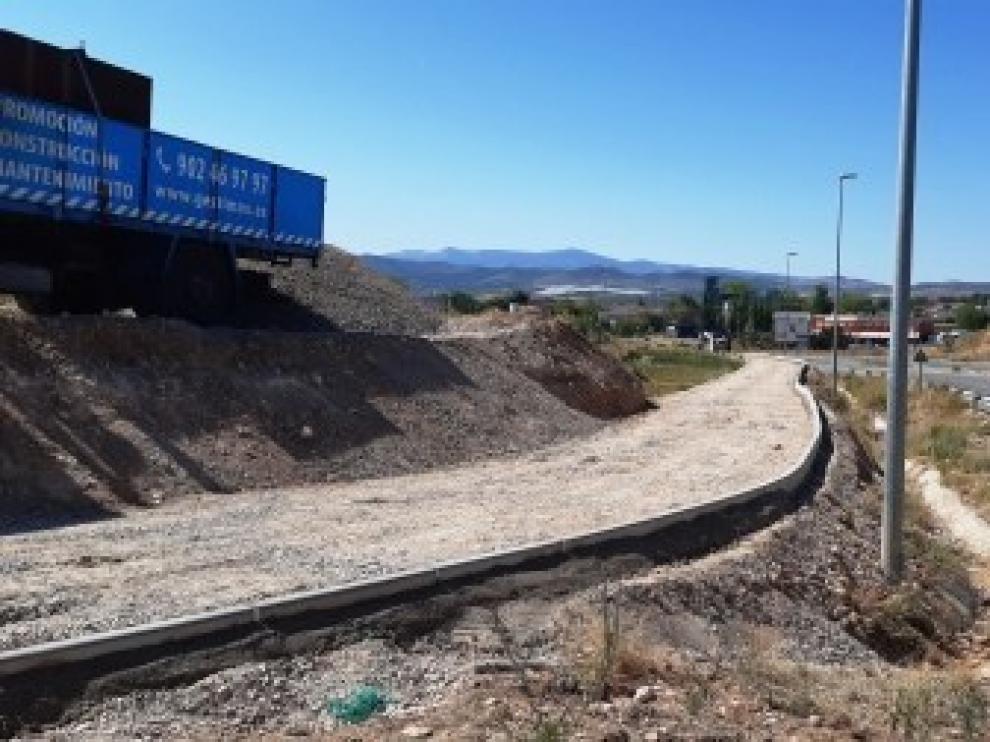 Las obras del andador avanzan a buen ritmo.