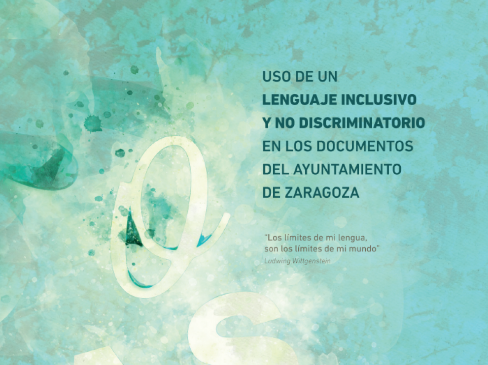 Portada del tríptico sobre lenguaje no sexista que impusó ZEC.