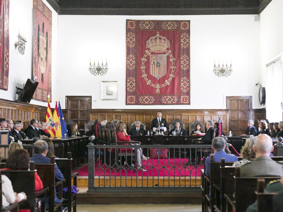 Celebración de la apertura del año judicial en la sede del Tribunal Superior de Justicia de Aragón.