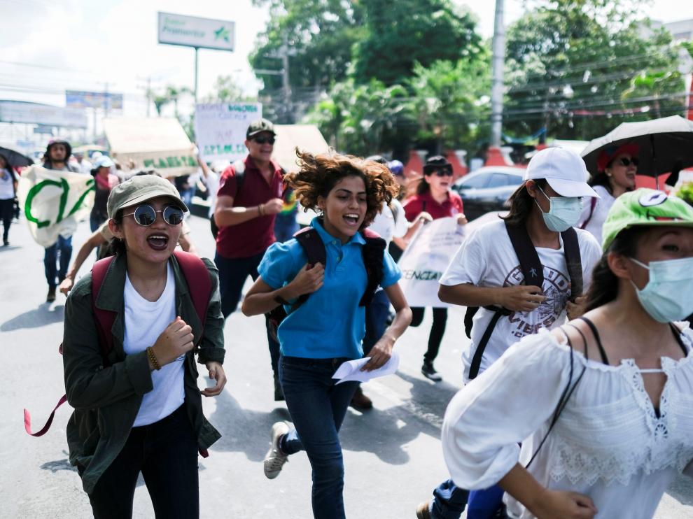 Manifestaciones en El Salvador.