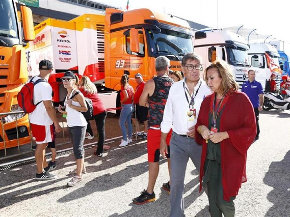Arturo Aliaga, durante su visita a Motorland.