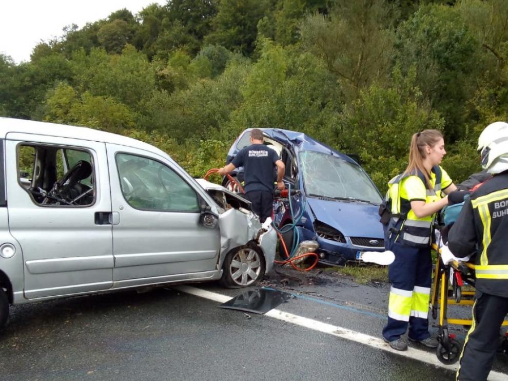 Una mujer ha fallecido en un accidente este domingo en la N-121A, en Navarra.