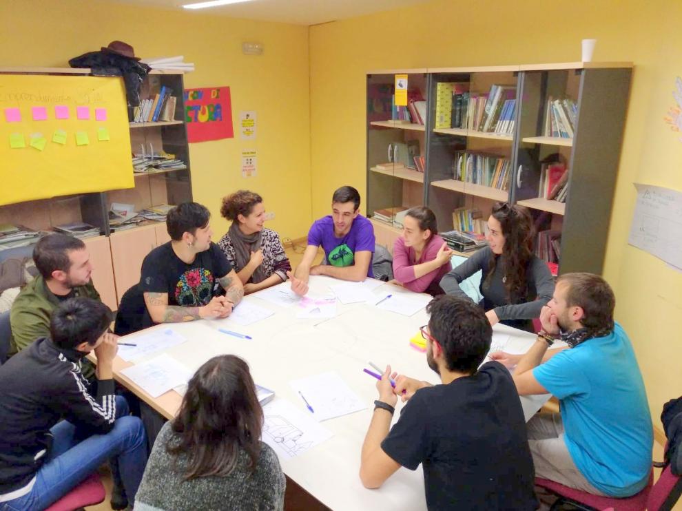 Imagen de archivo de una reunión del grupo de Jóvenes Dinamizadores Rurales.