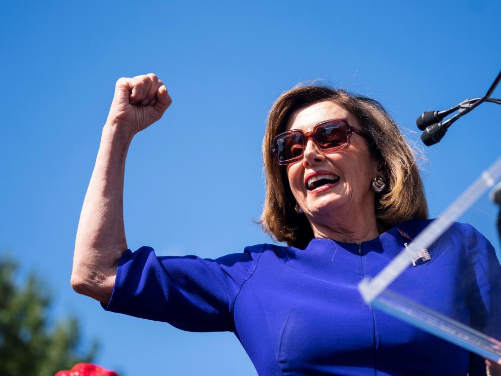 Nanci Pelosi, este martes en un acto en Washington.