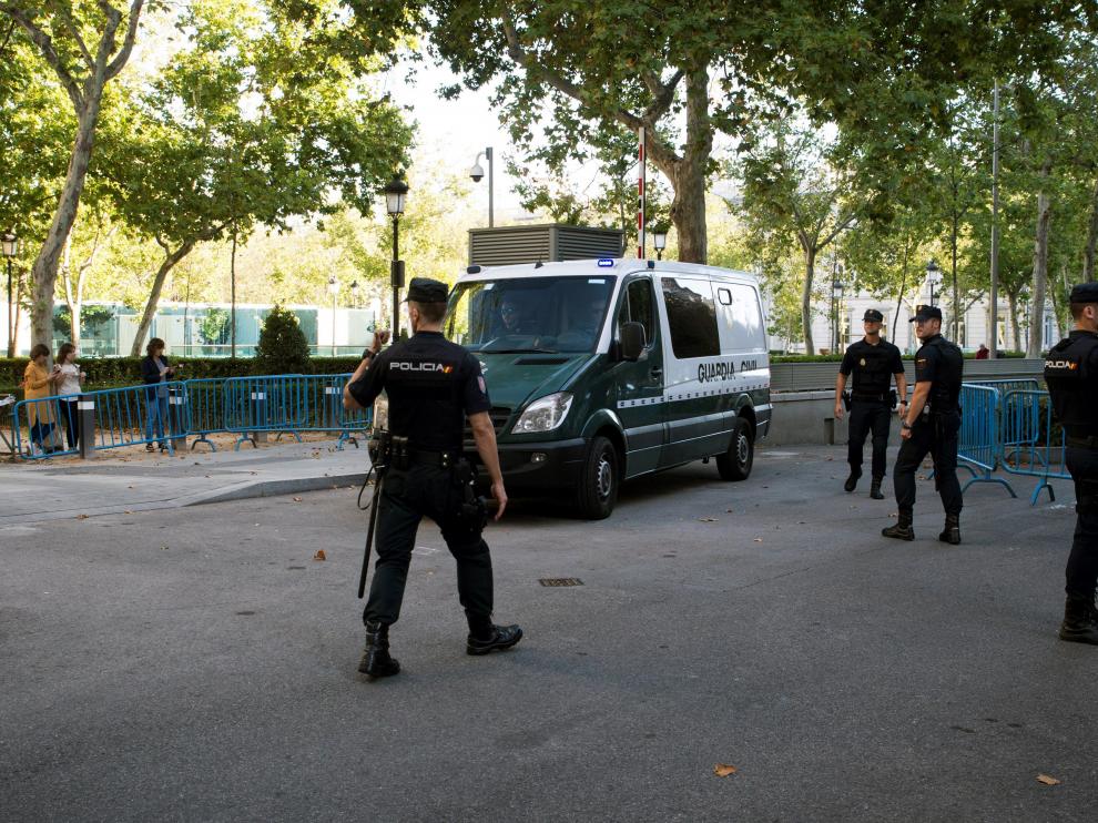 Traslado de los detenidos al juzgado