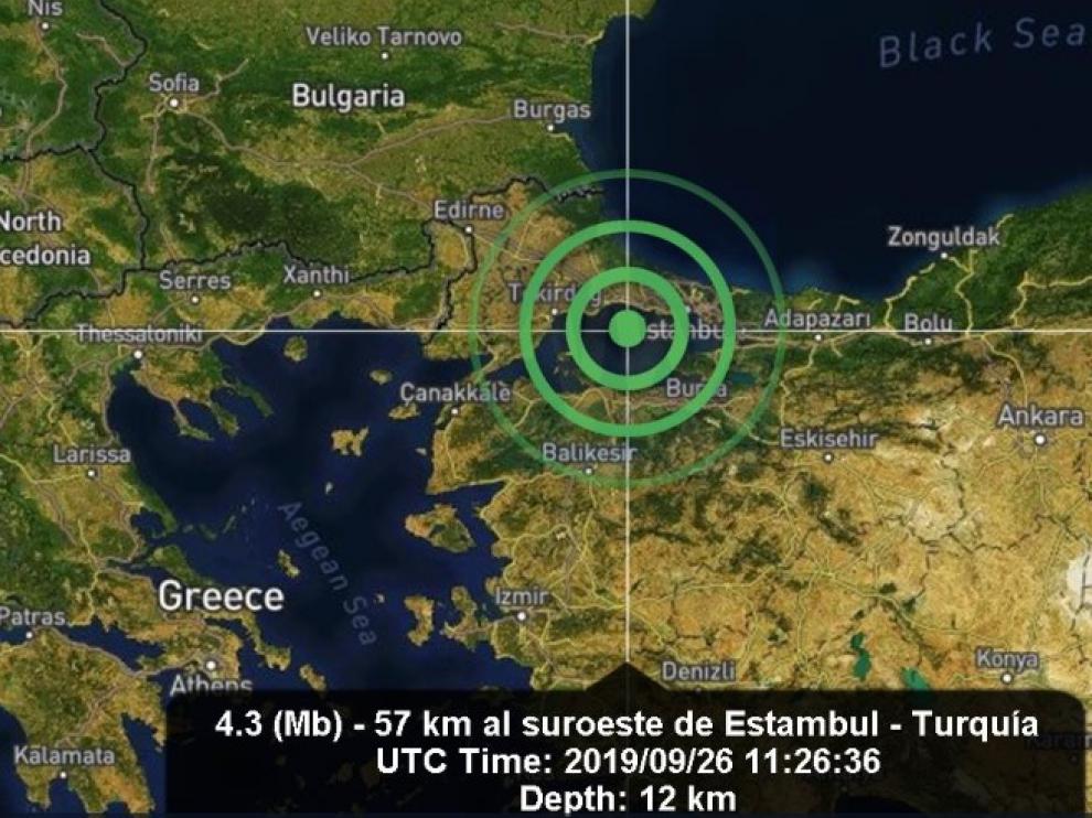 Un terremoto causa pánico en Estambul