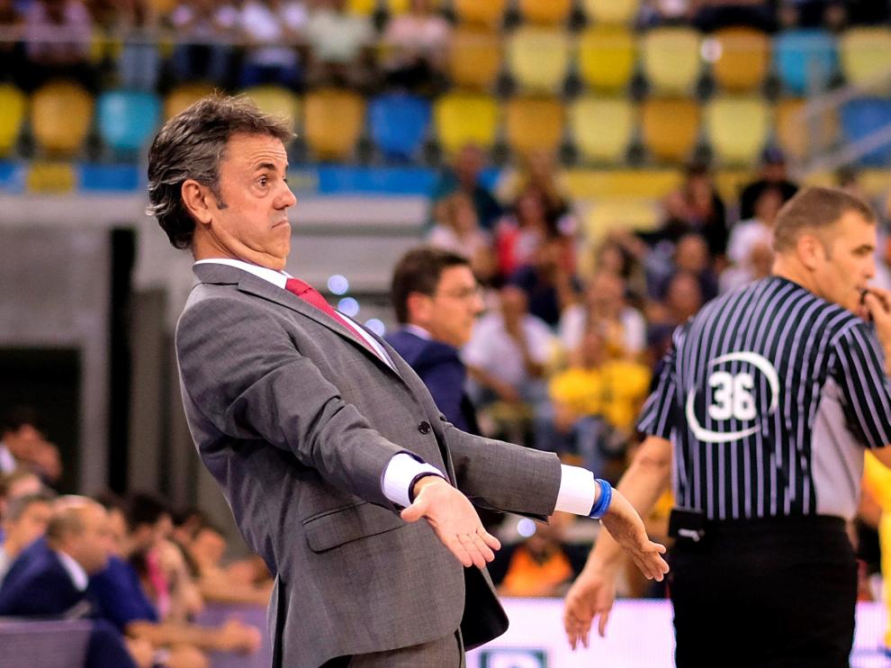 El entrenador del Casademont Zaragoza, Porfirio Fisac