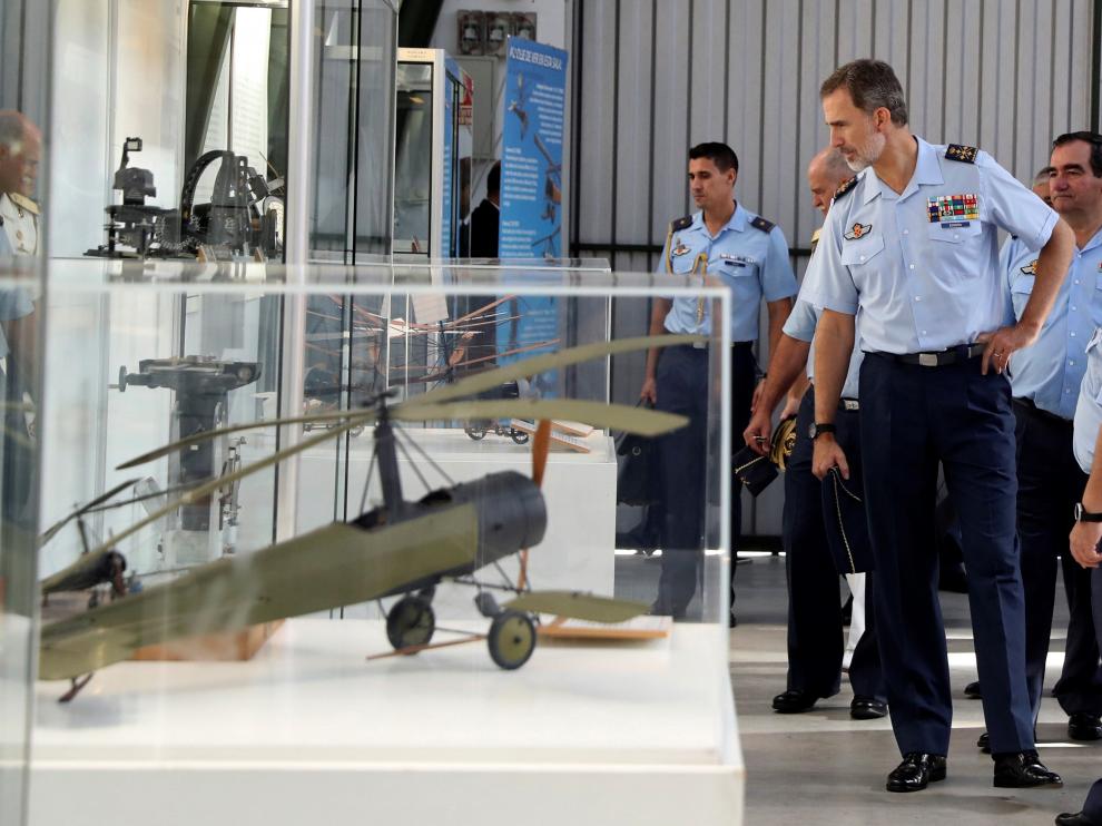 El Rey visita el Museo del Ejército del Aire.