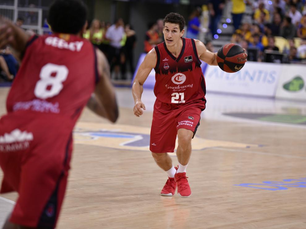 Rodrigo San Miguel, en el partido del jueves contra el Gran Canaria.