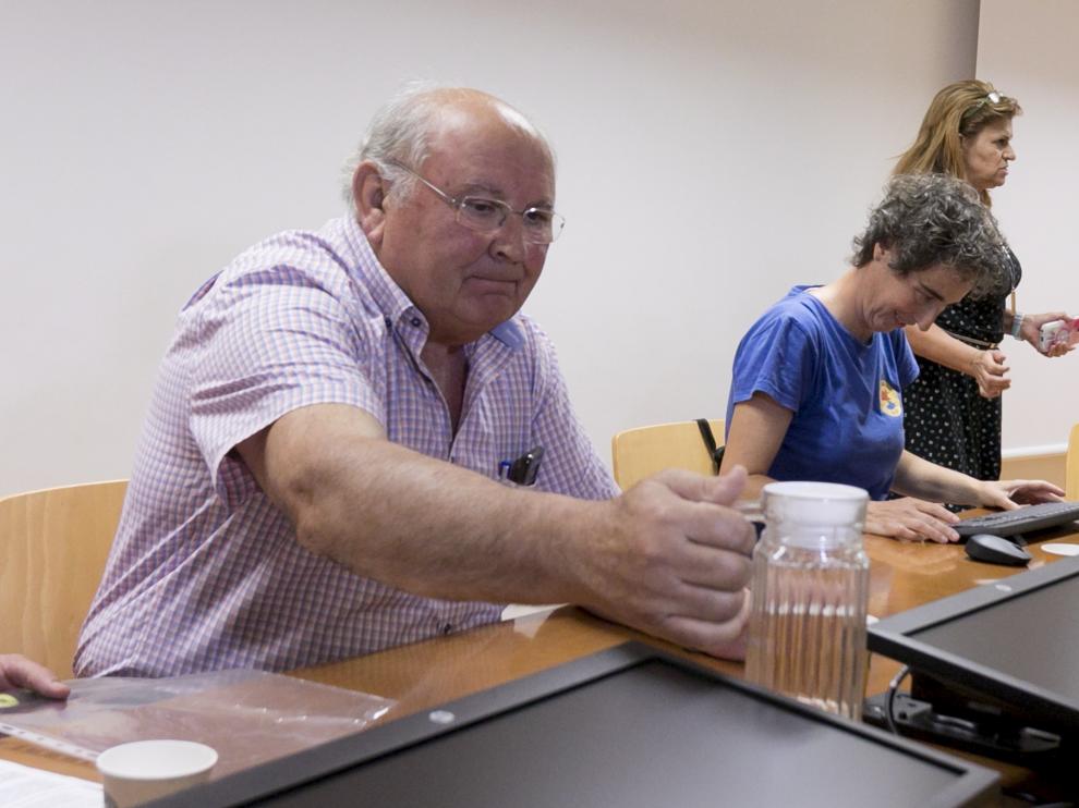 César Trillo y Lola Giménez coincidieron en la mesa redonda organizada por la Politécnica.