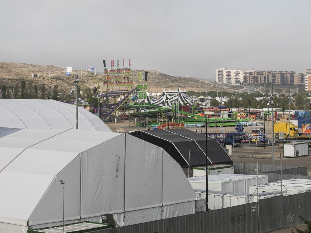 El recinto ferial de Valdespartera ya está prácticamente montado.