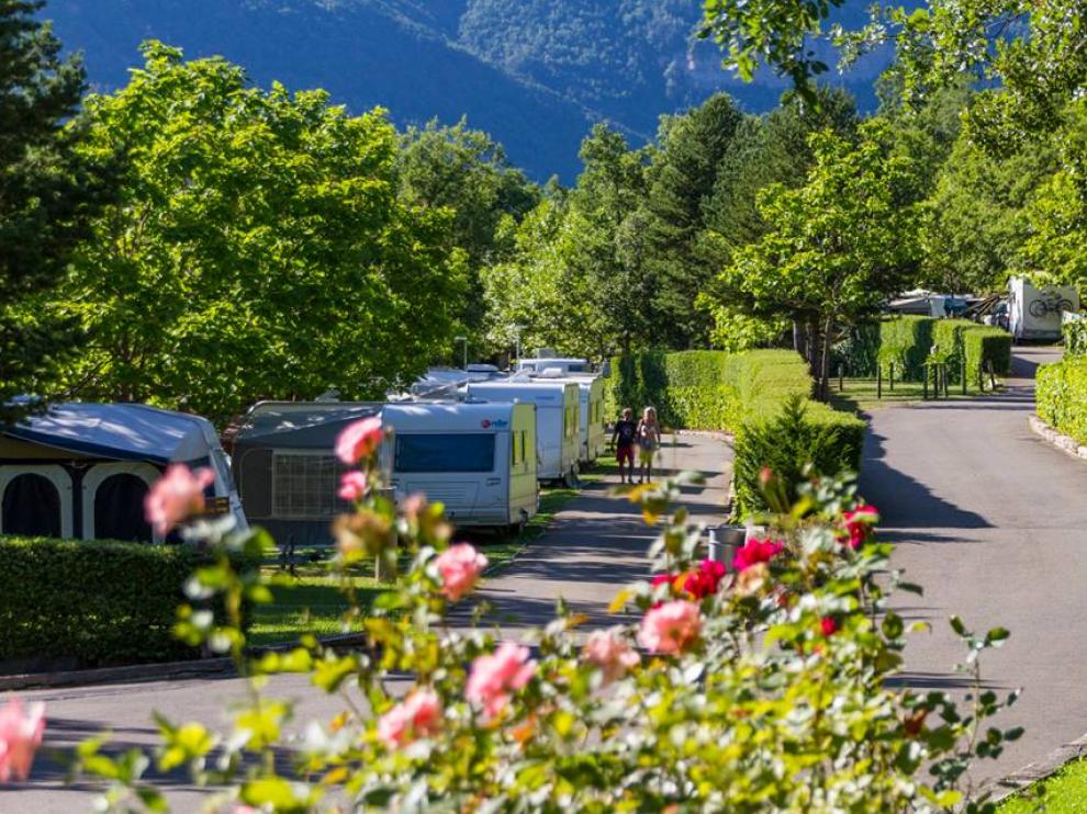 Camping de Gavín, uno de los 65 establecimientos que hay en el Pirineo.