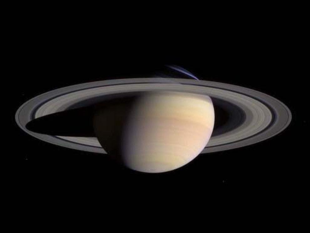Imagen de Saturno tomada por la sonda Cassini.