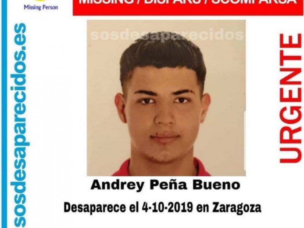 Buscan a un joven desaparecido en Zaragoza.