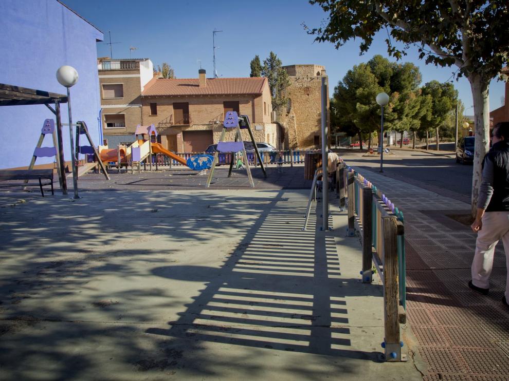 Una de las áreas infantiles que existen en Cariñena, en una imagen de archivo.