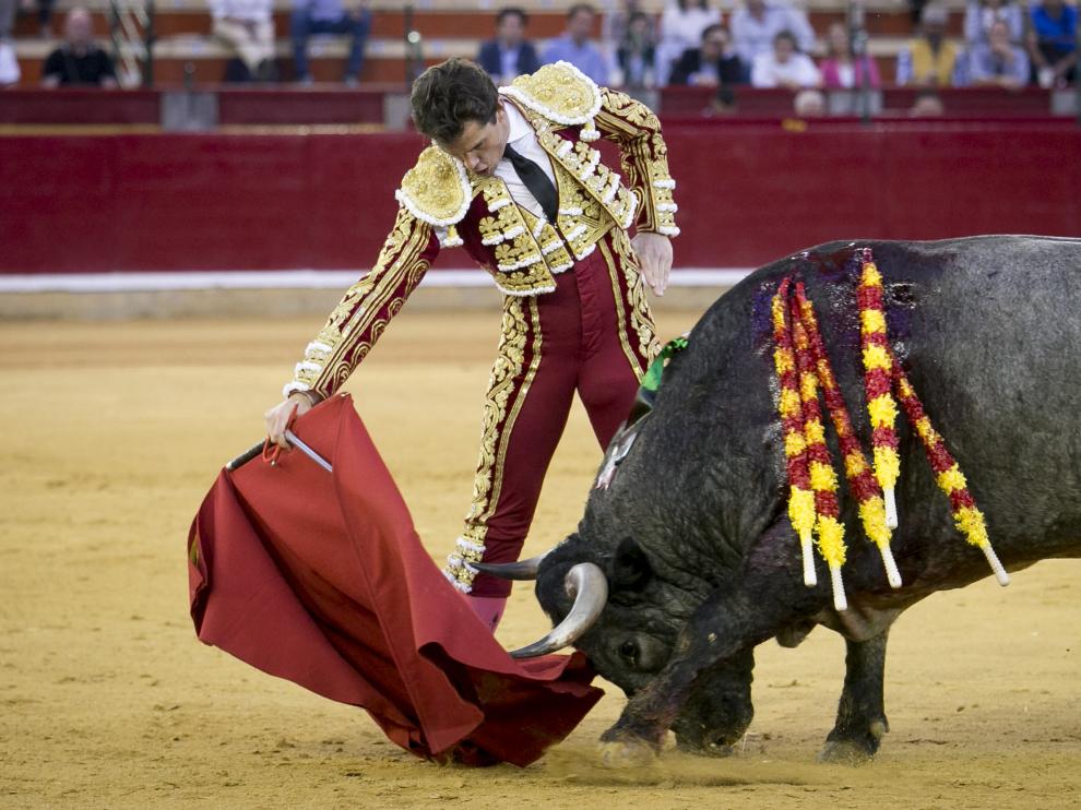 Daniel Luque, en Zaragoza.